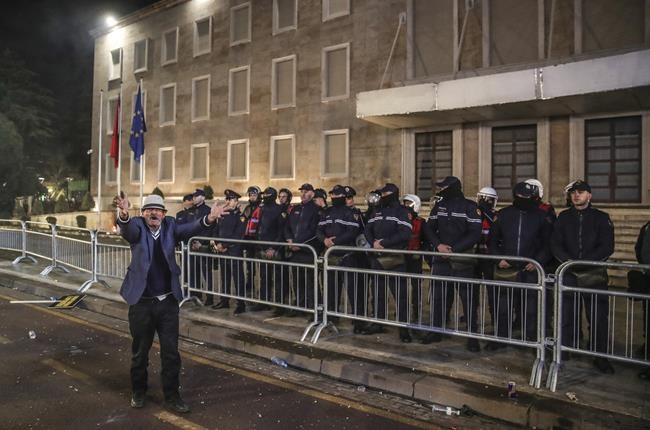 Opposition supporters in Albania protest alleged corruption in Cabinet | iNFOnews.ca