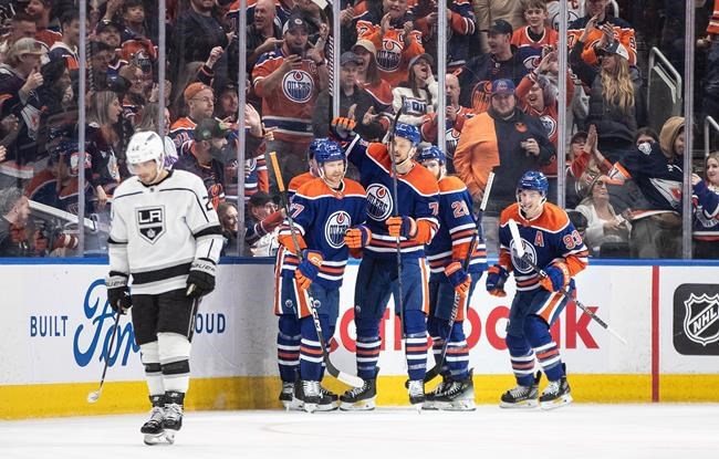 Bouchard blast helps Oilers snap skid, clip Kings 4-2 | iNFOnews.ca