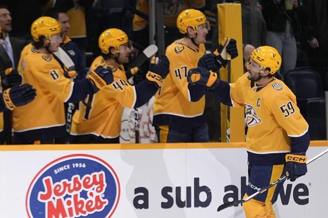 Predators run winning streak to 6 games with a 4-1 victory over Senators | iNFOnews.ca