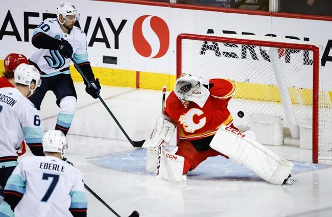 Kraken cool off Flames with 4-2 road win | iNFOnews.ca Kraken cool off Flames with 4-2 road win | iNFOnews.ca