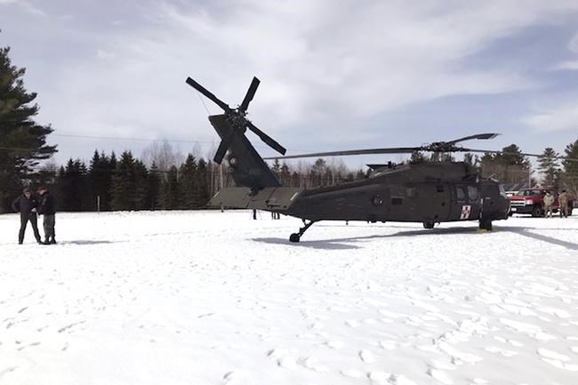 A man who crashed a snowmobile into a parked Black Hawk helicopter is suing the government for $9.5M | iNFOnews.ca