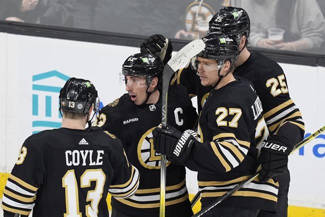 David Pastrnak reaches 40 goals as Bruins beat fading Penguins 5-1 | iNFOnews.ca