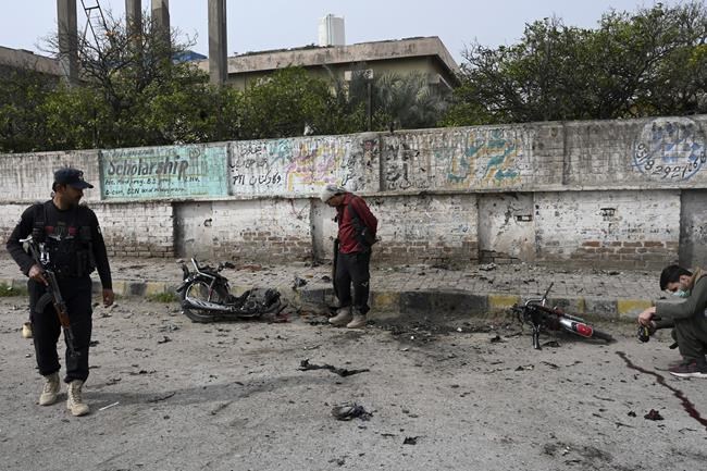 2 killed as a motorcycle loaded with explosives detonates in the Pakistani city of Peshawar | iNFOnews.ca 2 killed as a motorcycle loaded with explosives detonates in the Pakistani city of Peshawar | iNFOnews.ca
