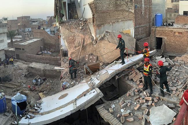A 3-story building collapses in central Pakistan, killing 9 people and injuring 2 others | iNFOnews.ca A 3-story building collapses in central Pakistan, killing 9 people and injuring 2 others | iNFOnews.ca