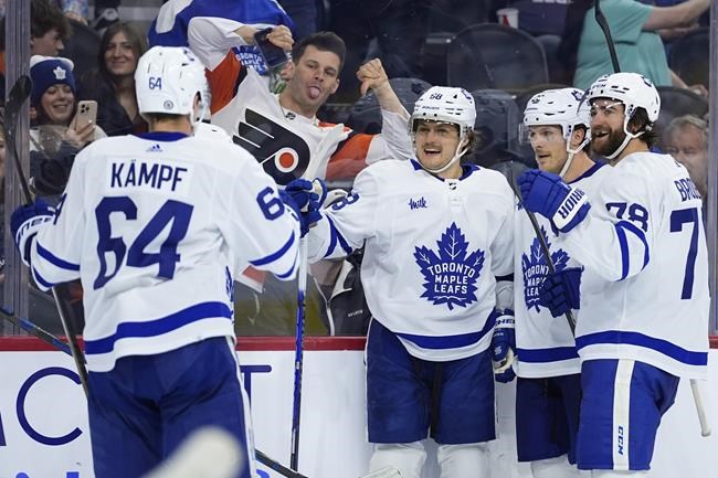 Matthews scores his 55th, Maple Leafs get three goals in the 1st and 3rd periods to beat Flyers 6-2 | iNFOnews.ca Matthews scores his 55th, Maple Leafs get three goals in the 1st and 3rd periods to beat Flyers 6-2 | iNFOnews.ca