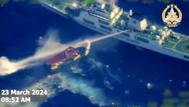 Philippines lodges its 'strongest protest' against China over a water cannon assault in disputed sea | iNFOnews.ca
