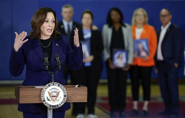 'Frozen in time.' Kamala Harris tours bloodstained building where 2018 Parkland massacre happened | iNFOnews.ca
