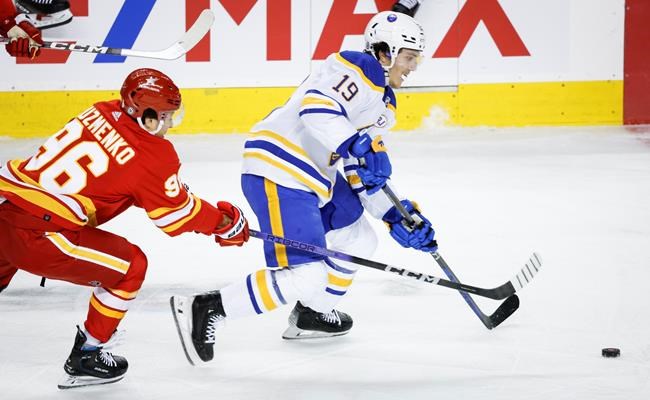 Tage Thompson leads Buffalo Sabres to 4-1 win over Calgary Flames | iNFOnews.ca