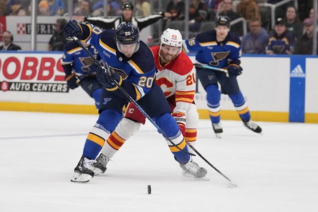 Saad scores winner as Blues douse fading Flames 5-3 | iNFOnews.ca Saad scores winner as Blues douse fading Flames 5-3 | iNFOnews.ca