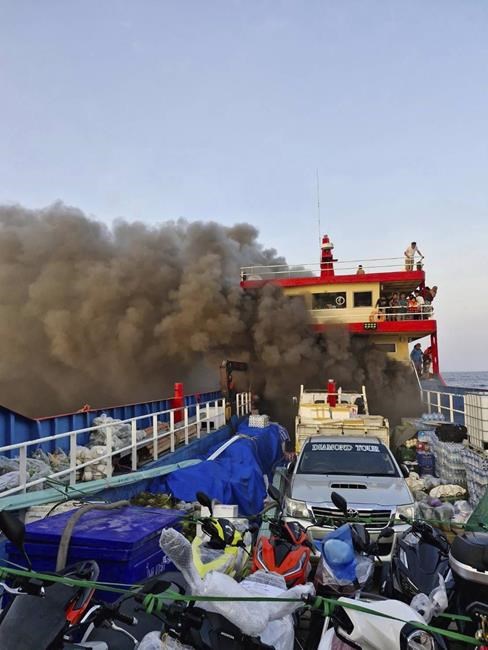 People jump into the sea to escape raging ferry fire in Gulf of Thailand. All 108 on board are safe | iNFOnews.ca People jump into the sea to escape raging ferry fire in Gulf of Thailand. All 108 on board are safe | iNFOnews.ca