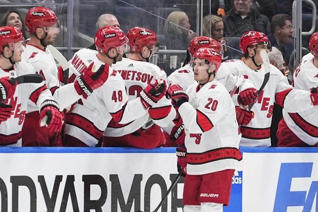 Brent Burns, Dmitry Orlov help Hurricanes hold on to beat Islanders 3-2 for 3-0 series lead | iNFOnews.ca Brent Burns, Dmitry Orlov help Hurricanes hold on to beat Islanders 3-2 for 3-0 series lead | iNFOnews.ca