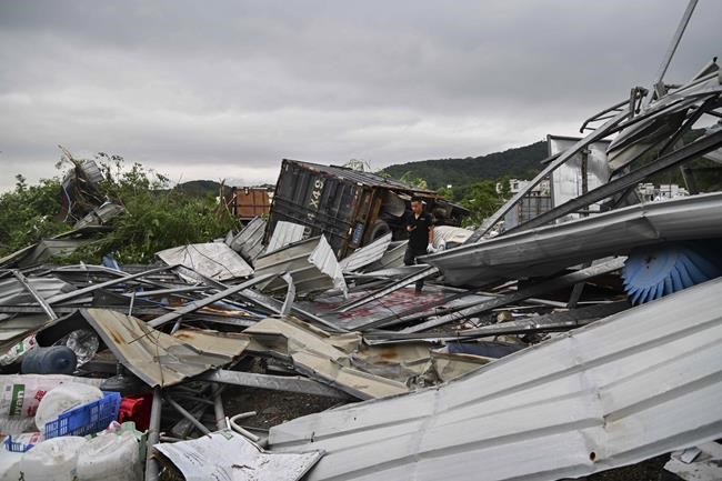 Aerial photos show wide devastation left by a deadly tornado in China's Guangzhou | iNFOnews.ca
