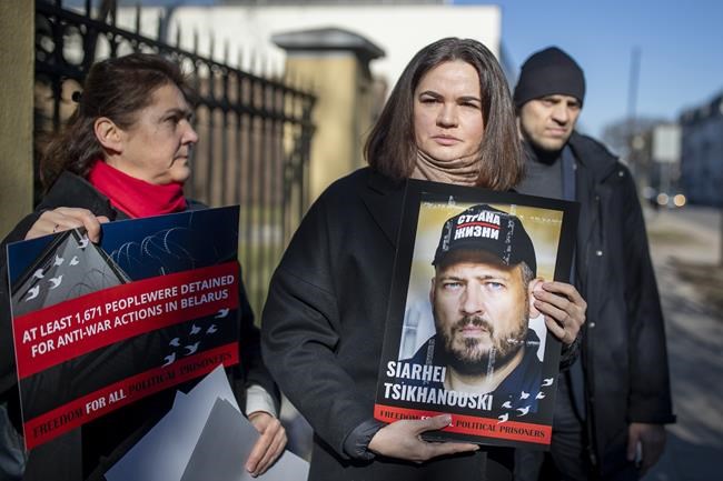 Exiled Belarus opposition leader says she hasn’t heard from her imprisoned husband for over 400 days | iNFOnews.ca