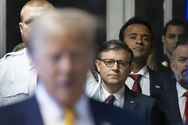 Speaker Mike Johnson assails Trump's felony trial in remarkable visit outside courthouse | iNFOnews.ca Speaker Mike Johnson assails Trump's felony trial in remarkable visit outside courthouse | iNFOnews.ca
