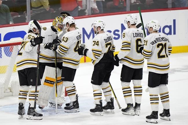 Swayman helps Bruins top Panthers 2-1 to stave off playoff elimination | iNFOnews.ca