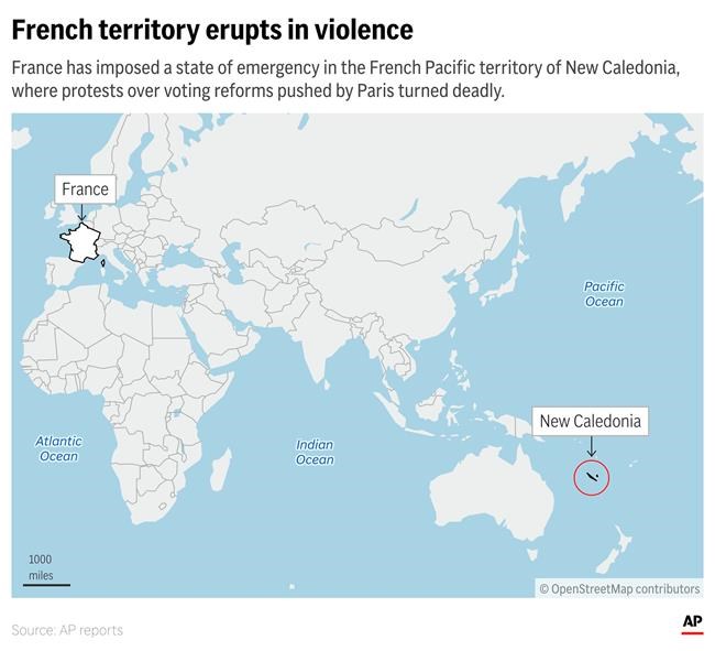 Violence rages in New Caledonia as France rushes emergency reinforcements to its Pacific territory | iNFOnews.ca