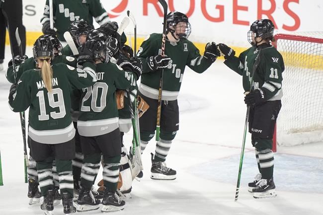 Jess Healey's goal lifts Boston to 4-3 win vs Minnesota in 1st game of PWHL championship series | iNFOnews.ca
