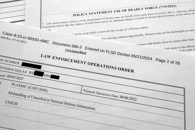 FACT FOCUS: Trump distorts use of 'deadly force' language in FBI document for Mar-a-Lago search | iNFOnews.ca