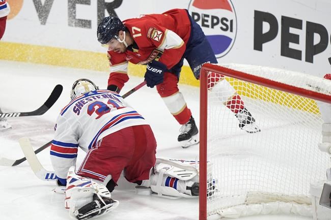Reinhart scores in OT, Panthers beat Rangers 3-2 to tie East final | iNFOnews.ca