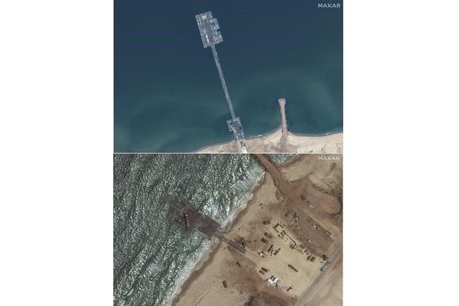 US-built pier in Gaza is reconnected after repairs, and aid will flow soon, US Central Command says | iNFOnews.ca US-built pier in Gaza is reconnected after repairs, and aid will flow soon, US Central Command says | iNFOnews.ca
