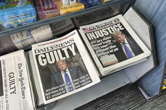 How the media covered the aftermath of Trump's conviction - and his remarks the following morning | iNFOnews.ca How the media covered the aftermath of Trump's conviction - and his remarks the following morning | iNFOnews.ca