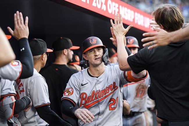 Hays hits two homers to power Orioles to 7-2 victory over Blue Jays in series opener | iNFOnews.ca Hays hits two homers to power Orioles to 7-2 victory over Blue Jays in series opener | iNFOnews.ca