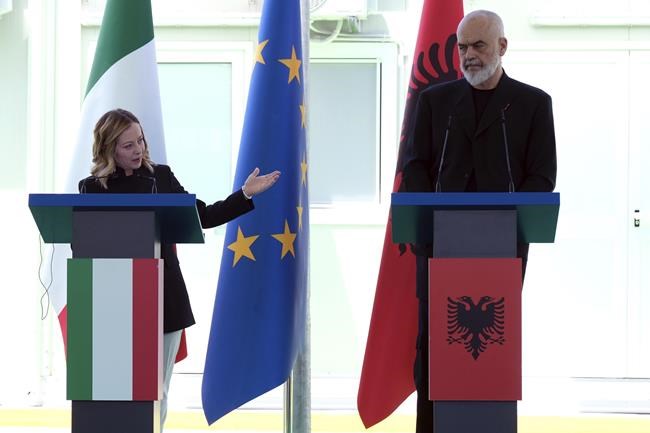 Italy's premier visits Albania as controversial plan to hold Italy-bound migrants nears its start | iNFOnews.ca Italy's premier visits Albania as controversial plan to hold Italy-bound migrants nears its start | iNFOnews.ca