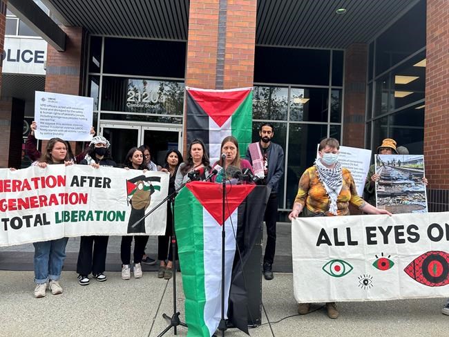 B.C. liberties group to file complaint of violent arrests in pro-Palestine protest | iNFOnews.ca B.C. liberties group to file complaint of violent arrests in pro-Palestine protest | iNFOnews.ca