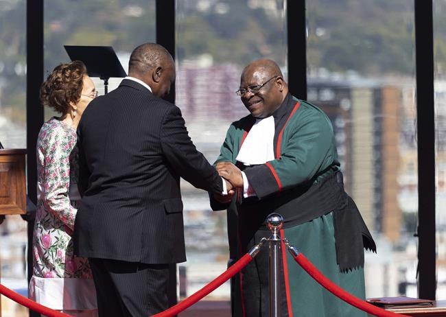 Ramaphosa is sworn in for a second term as South Africa's president with help from coalition parties | iNFOnews.ca Ramaphosa is sworn in for a second term as South Africa's president with help from coalition parties | iNFOnews.ca