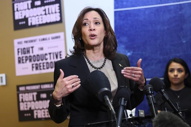 'Everything is at stake' for reproductive rights in 2024, Harris says as Biden-Trump debate nears | iNFOnews.ca