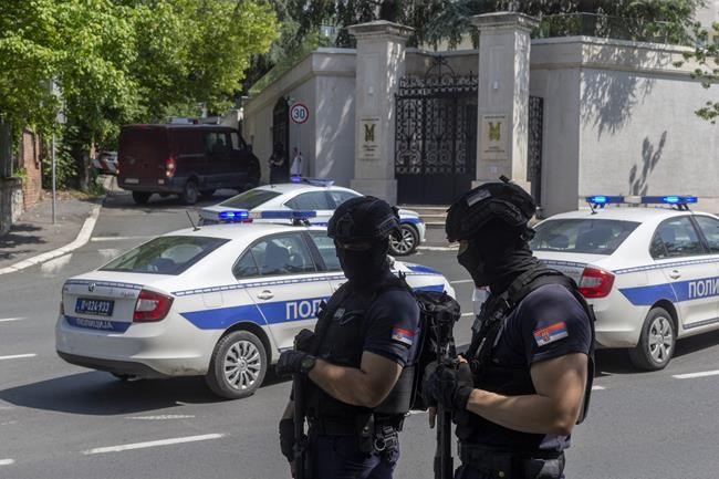 Crossbow attacker wounds a police officer guarding Israel's embassy in Serbia before being shot dead | iNFOnews.ca Crossbow attacker wounds a police officer guarding Israel's embassy in Serbia before being shot dead | iNFOnews.ca