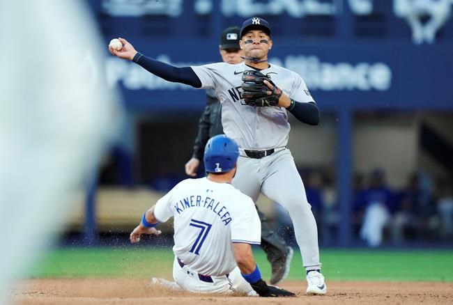 Blue Jays place infielder Isiah Kiner-Falefa on 10-day IL | iNFOnews.ca