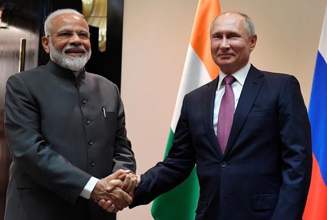 India's Modi will meet with Putin on 2-day visit to Russia starting Monday, Kremlin says | iNFOnews.ca India's Modi will meet with Putin on 2-day visit to Russia starting Monday, Kremlin says | iNFOnews.ca