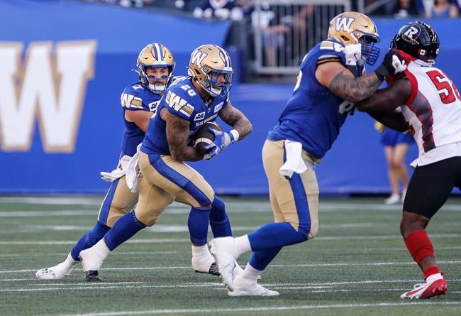 Winnipeg Blue Bombers top Ottawa Redblacks 25-16 for first win of CFL season | iNFOnews.ca