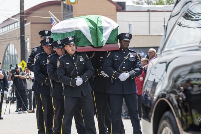 Off-duty NYPD officer who was among 4 killed when drunk driver crashed into nail salon laid to rest | iNFOnews.ca