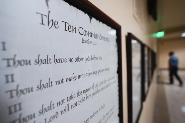 Ten Commandments won't go in some Louisiana classrooms until at least November as lawsuit plays out | iNFOnews.ca Ten Commandments won't go in some Louisiana classrooms until at least November as lawsuit plays out | iNFOnews.ca