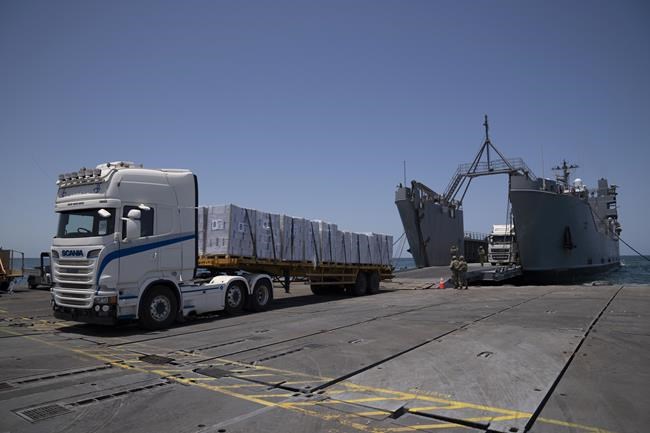 US-built pier will be put back in Gaza for several days to move aid, then permanently removed | iNFOnews.ca