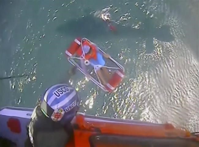 5 boaters found clinging to a cooler in Lake Erie are rescued by a Coast Guard helicopter crew | iNFOnews.ca 5 boaters found clinging to a cooler in Lake Erie are rescued by a Coast Guard helicopter crew | iNFOnews.ca