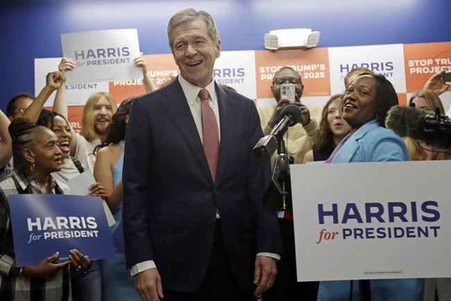North Carolina governor says Harris 'has a lot of great options' for running mate | iNFOnews.ca