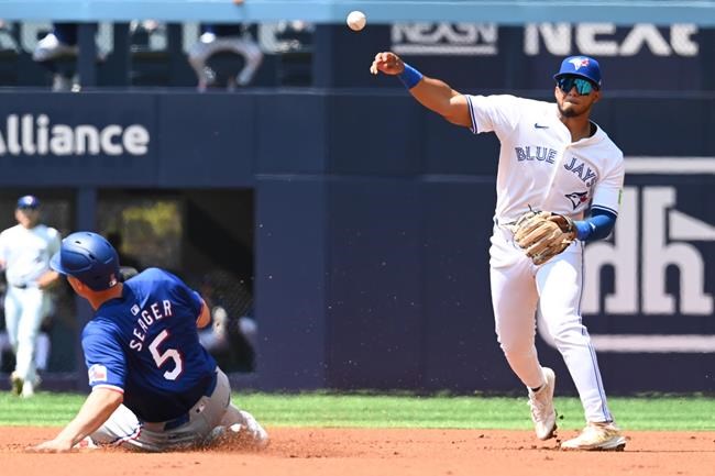 Guerrero, Varsho help Blue Jays sweep Rangers with 7-3 victory | iNFOnews.ca