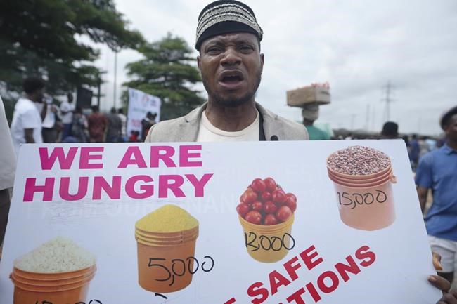 Rights group says security forces have killed 9 as Nigeria protests over hardship enter a second day | iNFOnews.ca