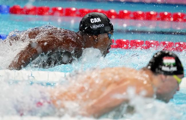Canada's Liendo wins silver, Kharun bronze in Olympic men's 100 butterfly | iNFOnews.ca