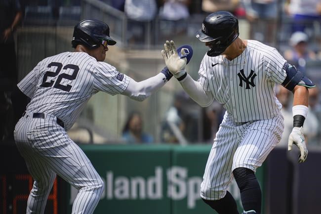 Judge hits MLB-high 41st homer as Yankees beat Blue Jays 8-3 | iNFOnews.ca Judge hits MLB-high 41st homer as Yankees beat Blue Jays 8-3 | iNFOnews.ca