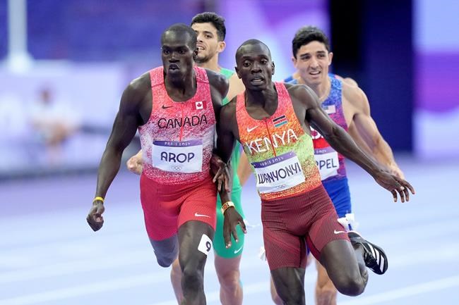 Canada's Marco Arop wins silver in men's 800 metres at Paris Olympics | iNFOnews.ca