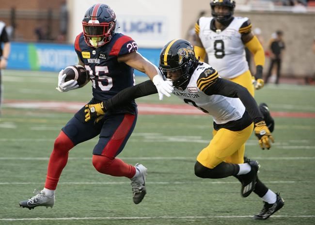 Alouettes jump out to early 15-0 lead, tame Tiger-Cats 33-23 | iNFOnews.ca