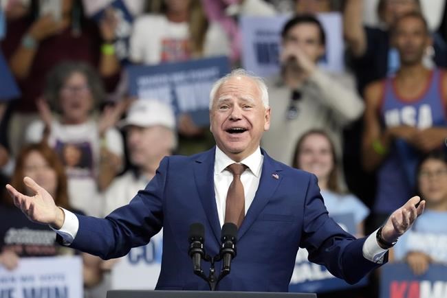 Walz is making a 5-state dash for campaign cash, traveling solo for 1st time as Harris' running mate | iNFOnews.ca
