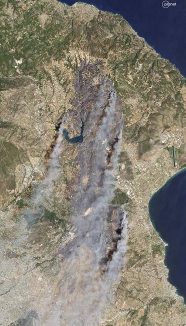 Crews battle scattered fires in Athens suburbs, helped by calmer winds and reinforcements | iNFOnews.ca Crews battle scattered fires in Athens suburbs, helped by calmer winds and reinforcements | iNFOnews.ca