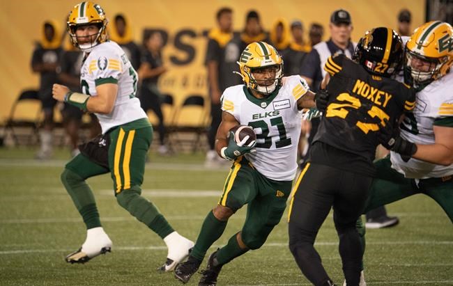 Rankin rushes for three touchdowns to power Elks to 47-22 road win over Ticats | iNFOnews.ca Rankin rushes for three touchdowns to power Elks to 47-22 road win over Ticats | iNFOnews.ca