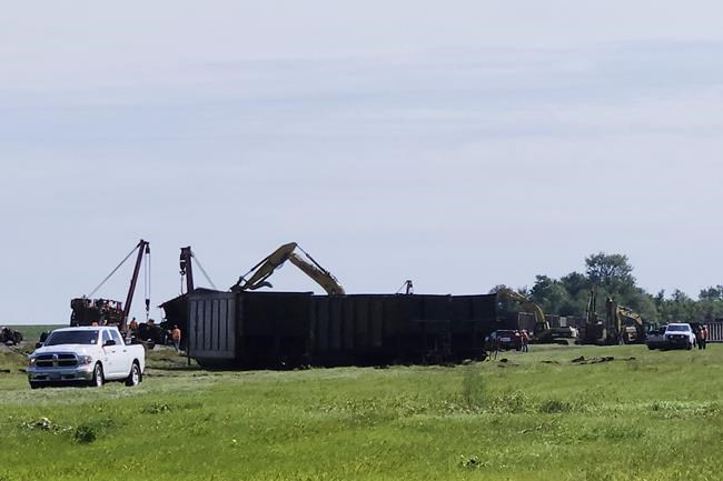 High winds, possibly from a tornado, derail 43 train cars in North Dakota | iNFOnews.ca