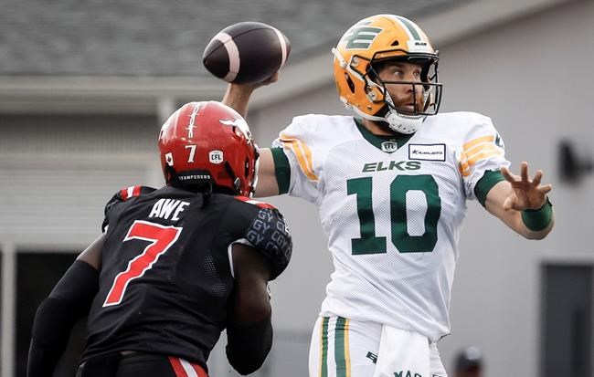 Elks' Bethel-Thompson, Redblacks' Webb capture CFL Honour Roll honours | iNFOnews.ca